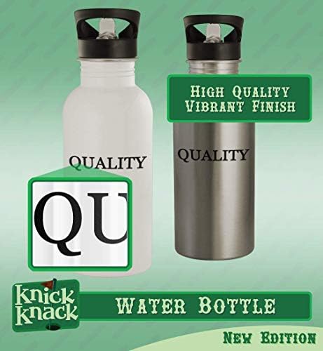 מתנות Knick Knack Anglicization - בקבוק מים מפלדת אל חלד 20oz, כסף