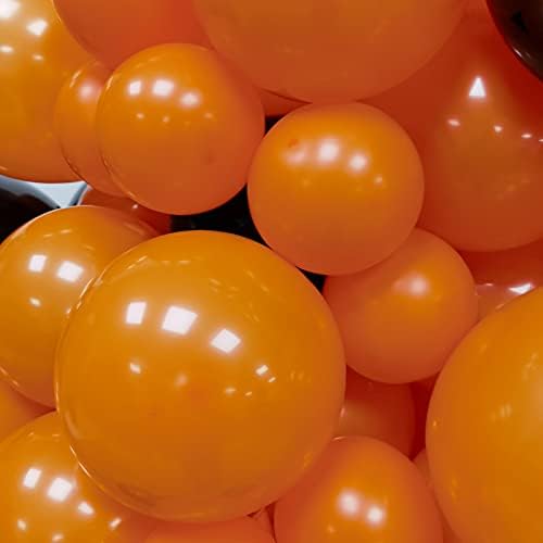 Moxmay Orange Black Balloon Garland 163 PCS 18in 12in 10in 5in Balloon