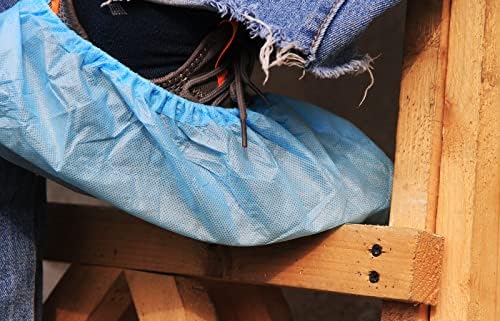 Greenour 100 חבילה סופר אנטי-חלקה נעליים חד פעמיות מכסה עמיד למים עמיד במיוחד כיסוי מגף עבה יותר