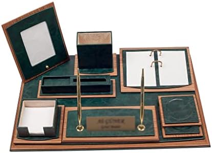 ZHUHW 11 חלקים מערך שולחן עם מגש מסמך כפול מארגן שולחן משרד אביזרי שולחן אביזרים