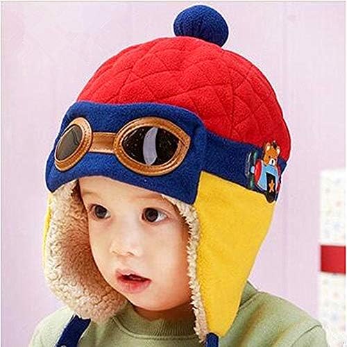 פעוטות בנות ותינוקות בנים סרוגים כובעי טייס אוזן כובע כובע חורף כובעי הגנה על אוזניים סרוגים חמים