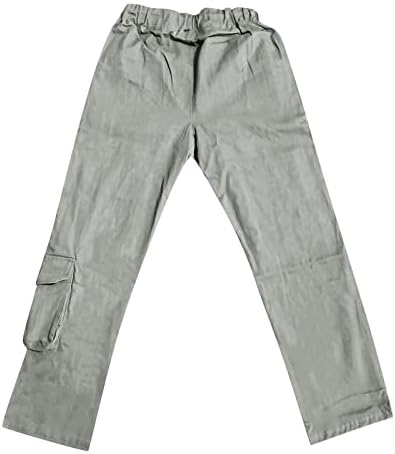 מכנסי Uofoco לגברים, מכנסי ספורט דקיקים של גברים מזדמנים מכנסי עבודה קלים מכנסי עבודה חיצוניים עם ריבוי כיס
