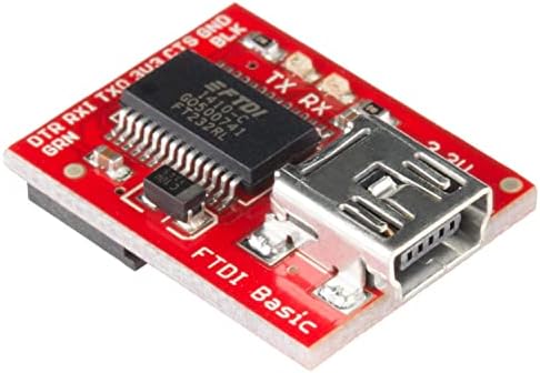 Sparkfun FTDI Basic Basic - כלי פיתוח 3.3 וולט עם מחבר USB Mini -B חסוך מקום וכסף בפרויקטים של אלקטרוניקה DIY