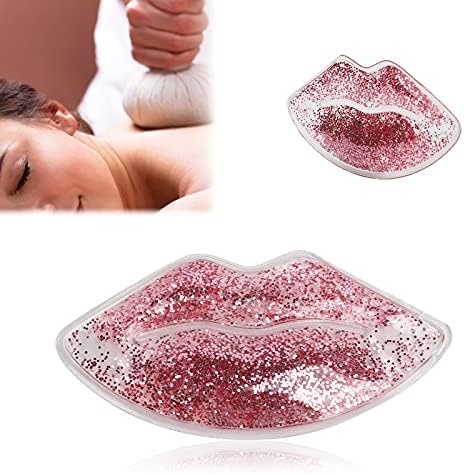 לשימוש חוזר שפתיים בצורת חם קר לדחוס שפתיים ג 'ל קרח חבילות לעיניים שפות להקל על נפיחות שפות ג'