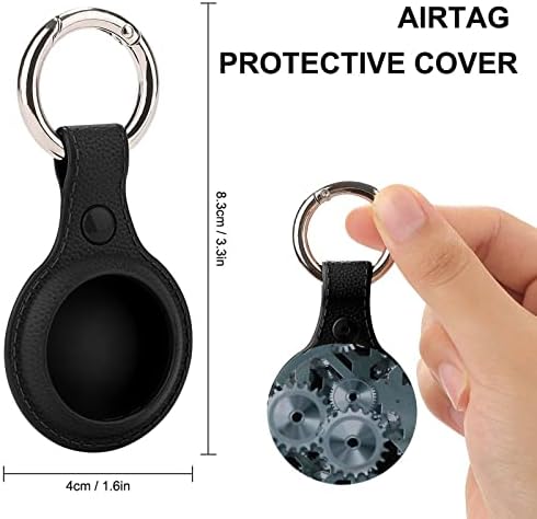 סטימפאנק ציוד מגן מקרה תואם עבור איירטאג אנטי אבוד איתור מחזיק עם מפתח טבעת עבור ארנק מטען צווארון