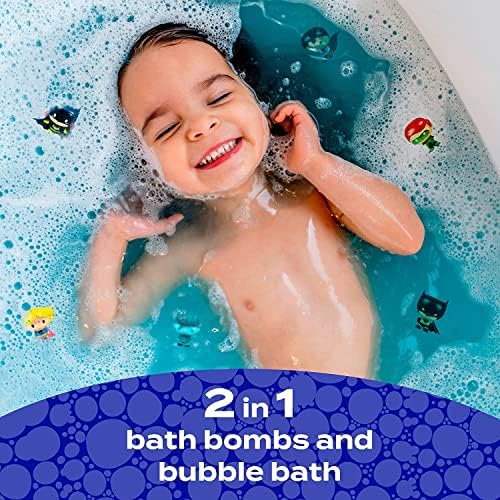 פצצות אמבט לילדים עם גיבור הפתעה בפנים-פצצות אמבט לילדים עם צעצועי גיבורי על-ריחות פירותיים, ניחוחות מרגיעים,