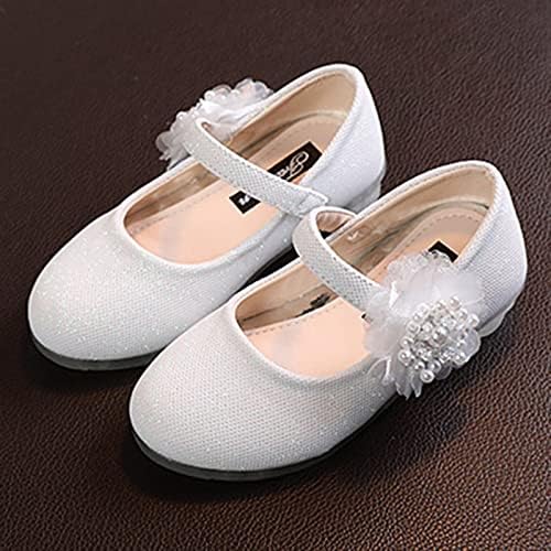 נעלי נעליים בודדות של ילדים נעלי פרח גדולות נעלי עור קטנות נעלי ילדים נעלי נסיכה סנדלים לילדים חמוד
