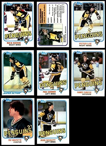 1981-82 Topps Pittsburgh Penguins Team Set Pittsburgh Penguins Ex/MT+ Penguins