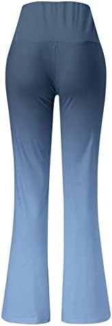 מכנסיים נוחים לנשים מותניים אלסטיים מכנסי רגל מודפסים מכנסי יוגה מזדמנים מכנסיים מזדמנים