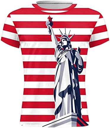 מיאשוי חולצות טריקו רכות לשני המינים גברים קיץ יום העצמאות אופנה 3 חולצה הדפסה דיגיטלית שרוול