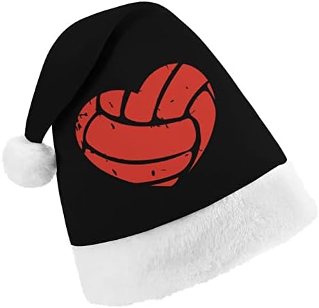 כדורעף לב חג המולד כובע רך קטיפה סנטה כובע מצחיק כפה עבור חג המולד לשנה חדשה חגיגי מפלגה