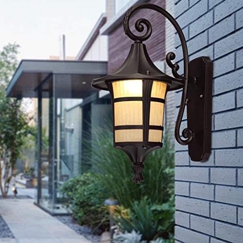 מנורת דן קיר עמיד למים עמוד מים נפת קיר רטרו אירופית חיצונית חצר מנורת קיר חצר חצר מנורת גן אמריקאית