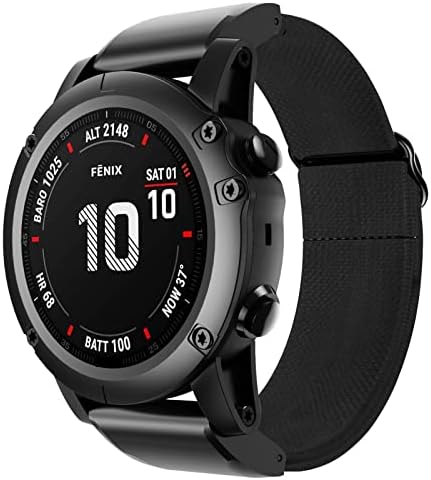 Murve Quickfit Watchband Strap עבור Garmin Fenix ​​6 6x Pro 5x 5 Plus 3HR 935 945 S60 Loop Nylon 22 26 ממ רצועת