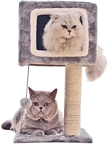 חתול עץ דירה גרוד חתול מגדל כפול סיפון פלטפורמת חתול צעצוע חתול שריטות לוח חתול טיפוס הודעה קטן חתול טיפוס