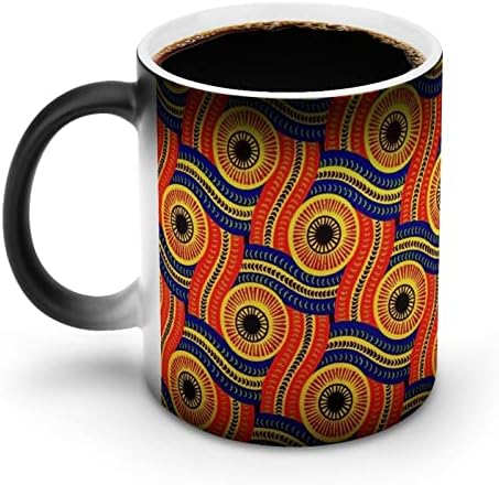נחש אפריקאי הדפסת יצירתי שינוי צבע קרמיקה קפה כוס חום שינוי ספל מצחיק עבור בית משרד
