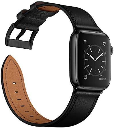 OUHENG תואם לפס שעון Apple 49 ממ 45 ממ 44 ממ 42 ממ, רצועת החלפת פס עור מקורית תואמת את Apple Watch Ultra Series