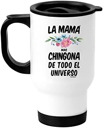 ספל קסיטיקה צ ' ינגונה. מתנות לאמא מקסיקנית. כוס קפה נסיעות אמא מאס צ ' ינגונה דה טודו אל אוניברסו.