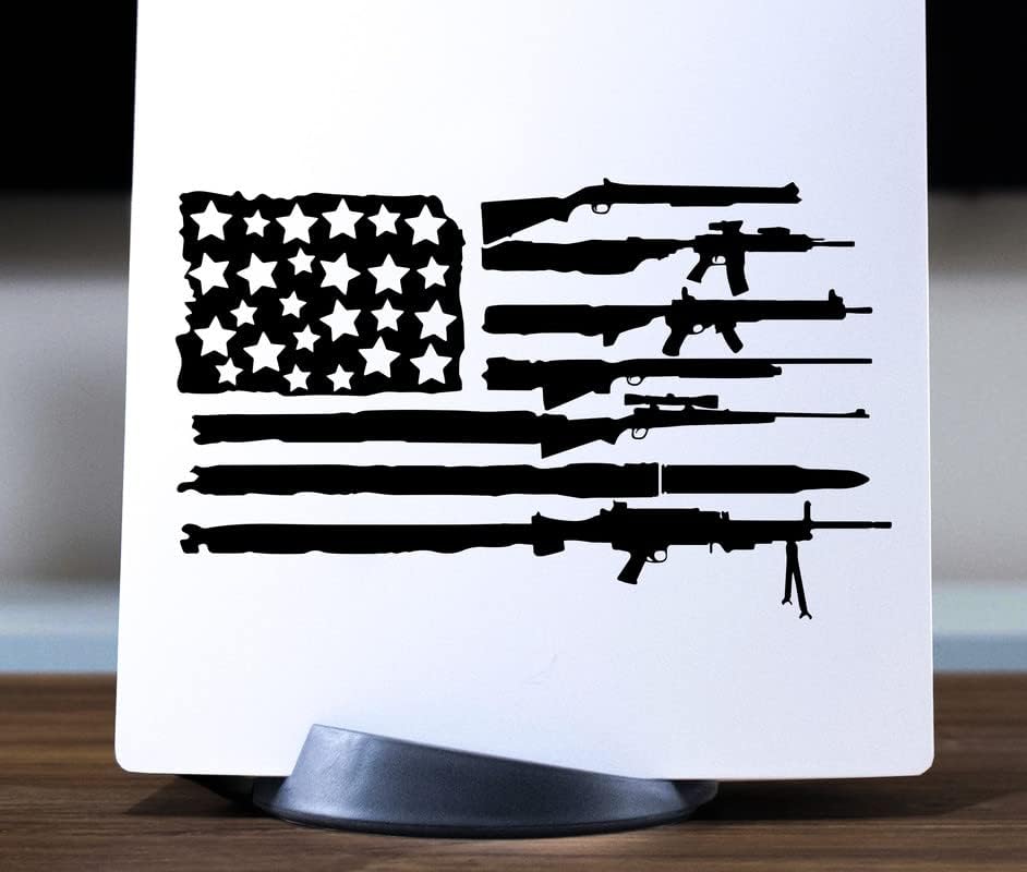 פצצה דביקה דגל אקדח אמריקאי רובה רובה ציד משחקי ארהב מדבקת ויניל מדבקות ויניל מדבקה מדבקה פרימיום