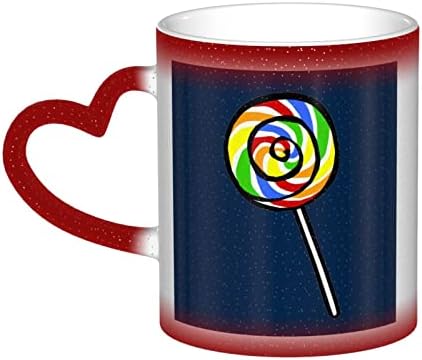 ספל מודפס של Moliae Lollipop חום רגיש לחום ספל קפה קרמי, כוס תה חלב, מתנת יום הולדת לחג