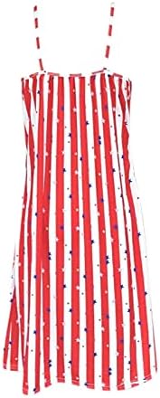 4 יולי סקסי הלטר שמלות לנשים קיץ מזדמן מיני שמלת ארהב דגל שרוולים חור מנעול כוכבים פסים שמלה קיצית