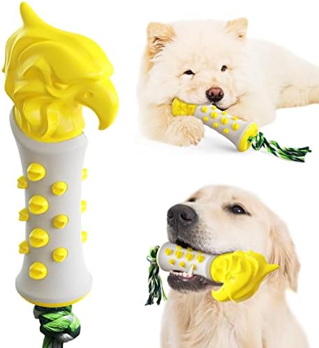 צעצועים לעיסת שיניים של Lukyy Dog לעיסות אגרסיביות, שיניים מחמד של שרביט נץ אימון שיניים מקל ניקוי