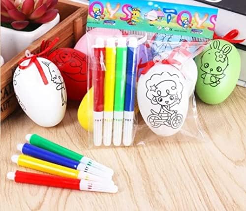 ביצים צבועות ביד מתנות וצעצועים יצירתיים לילדים בכל מקרה, ביצים צבועות במים צבעוניים למלאי מוגבל של קישוט