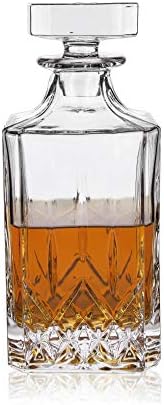 ויסקי אדמירל 30 עוז משקאות קנקן / קריסטל זכוכית משקאות מתקן ויסקי, בורבון, טקילה, ברנדי-מתנה עבור