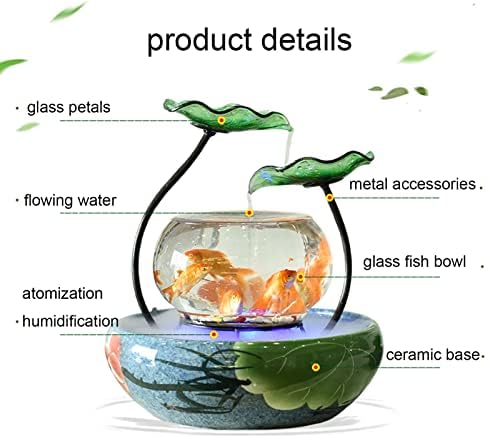 דגי קערת ערכת זכוכית קערה עם משאבת דקור מיני קערה שקוף האקווריום אקווריום עבור קטן דגי קרמיקה בסיס שולחן