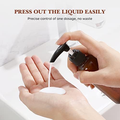 Pretyzoom Shampoo Shampoo בקבוקי 4 יחידות בקבוקי פלסטיק עם מתקן משאבות בקבוקי נסיעות שקופים בקבוקי סבון לטיסה,