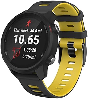 רצועת ספורט סיליקון של Daikmz עבור Garmin 245 צמיד להקת שעון עבור Garmin Forerunner 245 645 Smartwatch