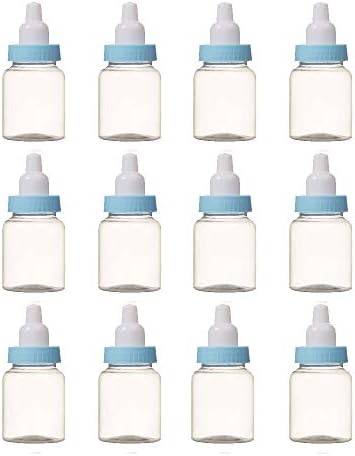 בקבוק ממתקי מופע תינוק ביתי, 12 יחידות למילוי מיני בקבוק ממתקי תינוק קופסא מתנה למקלחת טובה לתינוק.