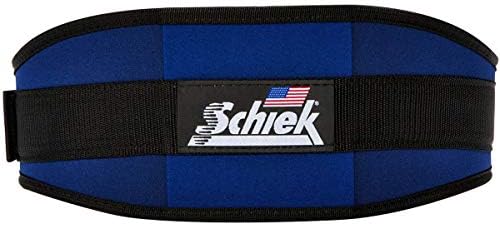 דגם Schiek Sports 2006 Nylon 6 חגורת הרמת משקל - 2xl - כחול נייבי