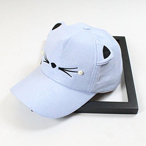 חתול חמוד אוזני תלמיד מגן אביב אופנה בייסבול פראי פרל כובע בייסבול כובעי הוגן שיער מגן