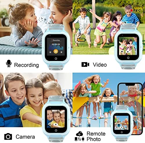 Loghog Wonlex 4G שעון חכם לילדים שיחה וטקסט בנות בנות 4-12 שעוני תינוקות עם כרטיס SIM GPS גשש מסך