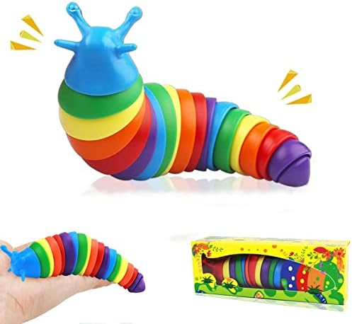 צעצוע שבלול של Tuscyvk Slug צעצוע, צעצוע שבלול חושי מנוסח שבלול דיכאון גמיש לשבלול צעצועים מרגיעים
