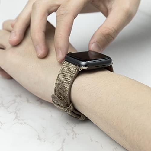 רצועת עור REYUIK תואמת ל- Apple Watch IWatch 38 ממ 40 ממ 41 ממ 42 ממ 44 ממ 45 ממ 49 ממ נשים נשים, צמיד מעצבת
