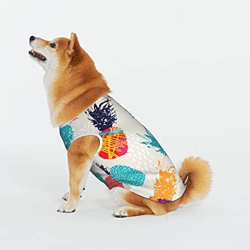 חולצות חיית מחמד כותנה רטרו-קיץ-פיר-פריט תלבושות כלב כלב חתול פיג'מה כלב רך אופן סרבל חיות מחמד xx-large