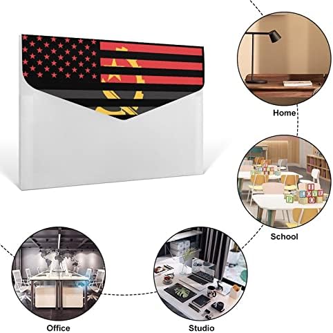 אנגולה אמריקאי דגל הרחבת קובץ תיקיית אקורדיון תיקיית 6 כיסים מסמך ארגונית נייר ארגונית