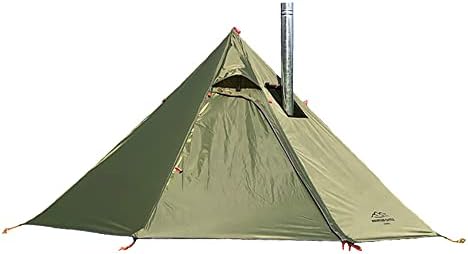 וילמון טיפי חם אוהל עם אש מעכב תנור שקע עבור צינורות פליטה, 2~3 אדם, קל משקל, אוהל אוהלים למשפחה צוות חיצוני תרמילאים