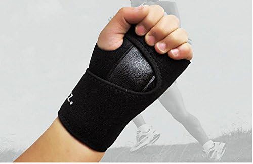 Kagogo Splint Splint Sprint Sprain תומך במגן סד ספורט- גודל אחד מתאים לכולם, שחור