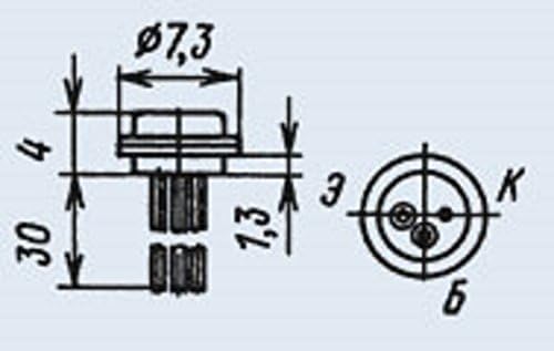 טרנזיסטורים סיליקון KT306B אנלוגי 2SC601 USSR 2 PCS