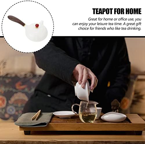 HOMOYOYO ML חרסינה קטנה קומקום: ידית שיק סינית יצרנית הגשה רופפת תה בית גונגפו קומקום עלה יפה קרמיקה יפנית
