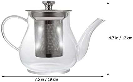 תה לוקסשיני קומקום תה קומקום תה קומקום קומקום קומקום קומקום קומקום עם infuser 600 מל קומקום פורח