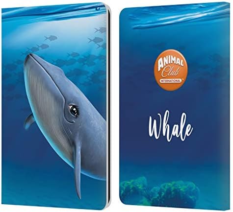 ראש מקרה עיצובים באופן רשמי מורשה בעלי החיים מועדון בינלאומי לווייתן מתחת למים עור ספר ארנק מקרה כיסוי תואם