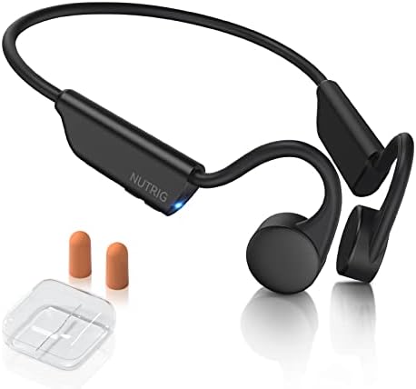 אוזניות הולכת עצם נוטריג, אוזניות אוזניות פתוחות Bluetooth 5.3 אוזניות אלחוטיות עם מיקרופון, אוזניות עמידות