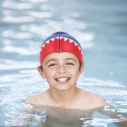 ילדים שחייה כובע שחייה כובע ילדים לשחות כובע עבור בנות בני ילדים בני נוער ילדי אוזן מגן סיליקון