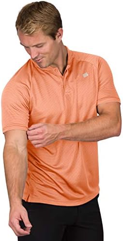 שלוש שישים ושש חולצות גולף ללא צווארון לגברים-פולו שרוול קצר מזדמן לגברים, קל משקל ונושם