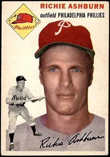1954 Topps 45 WHT Richie Ashburn Philadelphia Phillies VG/Ex Phillies
