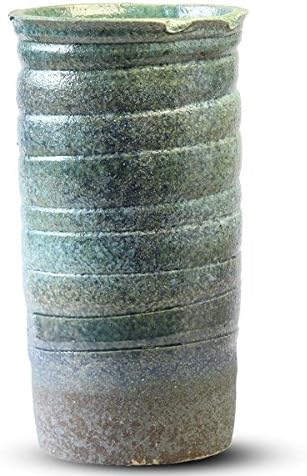 CTOC יפן בחר חול כחול מזוגג שיגראקי עמדת מטריית כלים, מסוגנן, קרמיקה, 幅 25 סמ x 奥行 25 סמ x 高 さ 48 סמ
