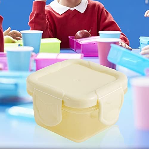 תינוק הוכחת יכול מיני פלסטיק מזון אחסון מכולות עם מכסים, קטן אטום מכולות, כיכר בית ספר הצהריים מכולות